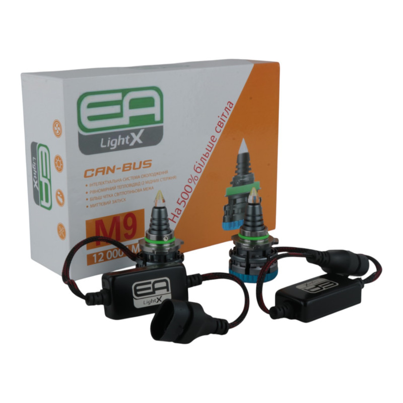 LED лампи HB4 (9006) EA Light X M9 360° 12000Lm 5000K 12-24V 2 шт