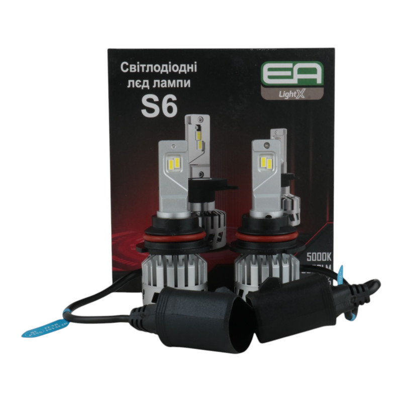 Світлодіодні лампи HB5 (9007) EA Light X S6 8000Lm 5000К CSP 12-24V 2 шт
