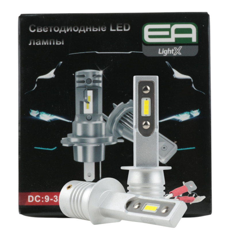 LED лампи H1 EA Light X E1 3600Lm 5000K COB 12/24V для авто головне світло / ПТФ (2 шт.)