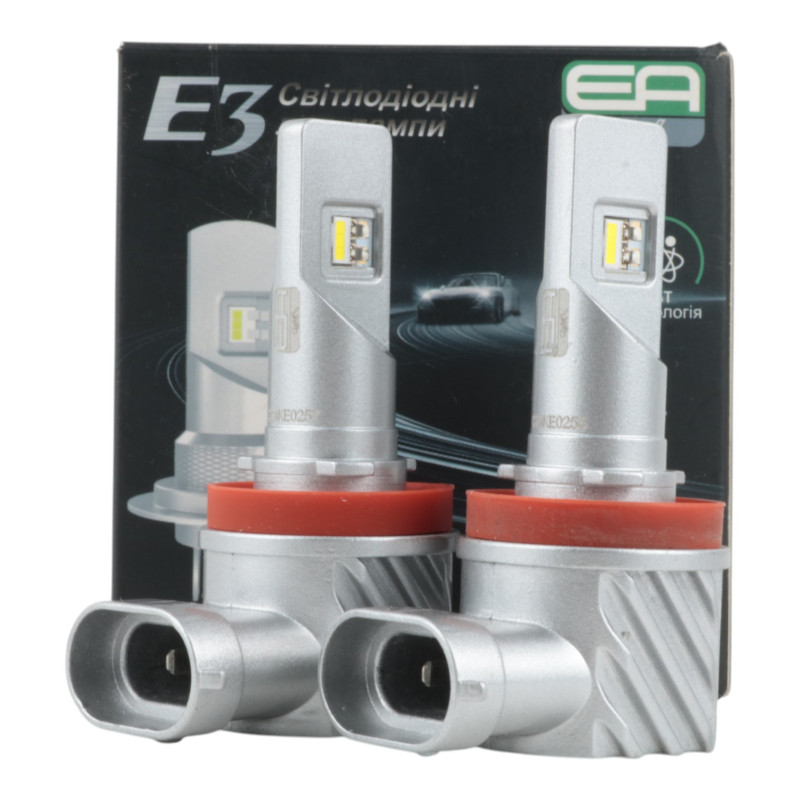 LED лампи H11 EA Light X E3 6000Lm 5000K CSP 9-32V для авто головне світло / ПТФ (2 шт.)