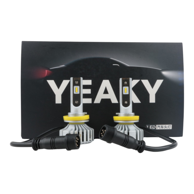 Світлодіодні LED лампи H11 Yeaky 5500K 4800Lm 12V-24V Philips ZES кулер для авто головне світло/ПТФ (комплект 2 шт.)