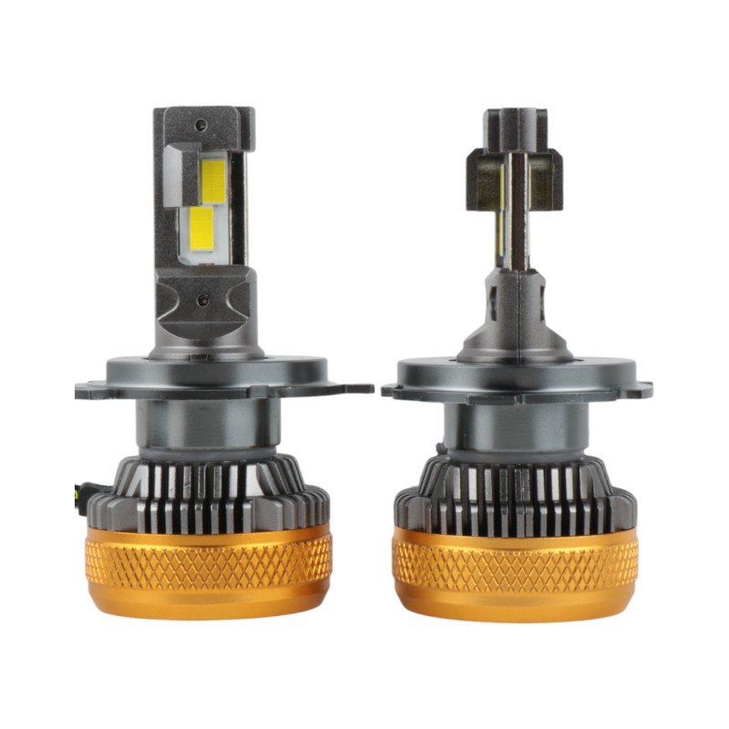 Світлодіодні LED лампи H4 EA Light X K100 CAN-BUS 5000K 15000Lm 9V-32V +500% кулер для авто (комплект 2 шт.)