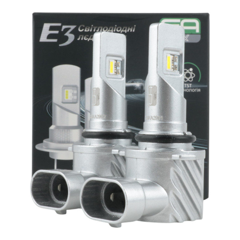 LED лампи HB4 (9006) EA Light X E3 6000Lm 5000K CSP 12/24V для авто головне світло / ПТФ (2 шт.)