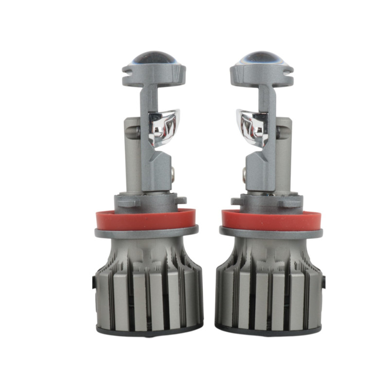 Світлодіодні LED лампи H11 EA Light X L10 +350% 5500K 10000Lm 9V-16V лінзовані міні бі-лед кулер (комплект 2 шт.)