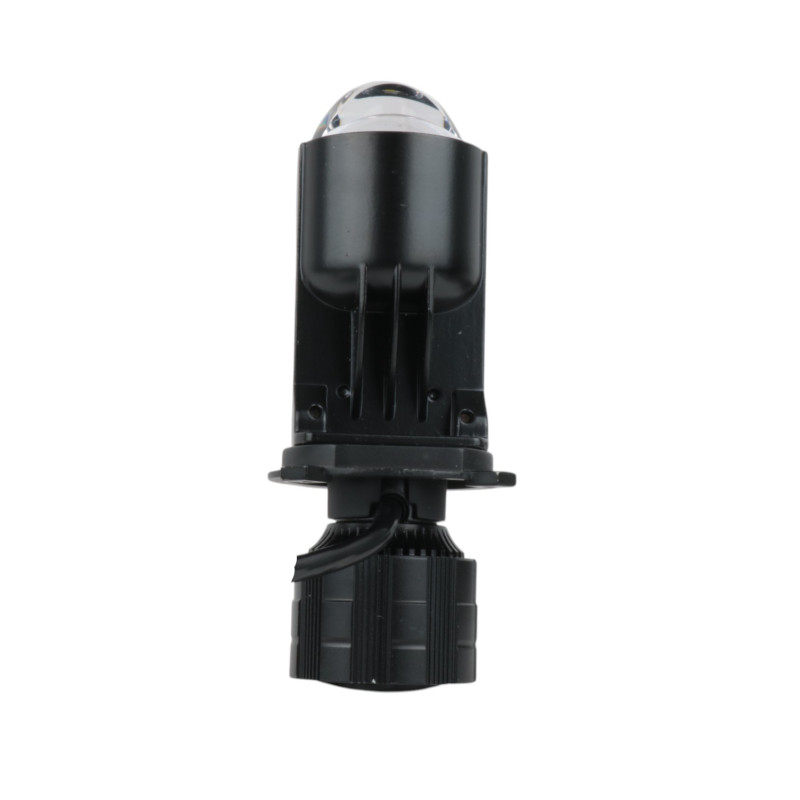 Світлодіодні LED лампи H4 A82 5000K 6000Lm 12V-24V лінзовані міні бі-лед кулер для авто (комплект 2 шт.)