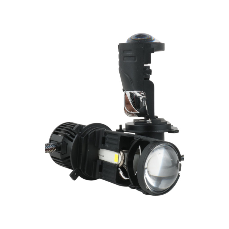 Світлодіодні LED лампи H4 EA Light X M01S 130W 5000K 10000Lm 12V-24V лінзовані міні бі-лед кулер (комплект 2 шт.)