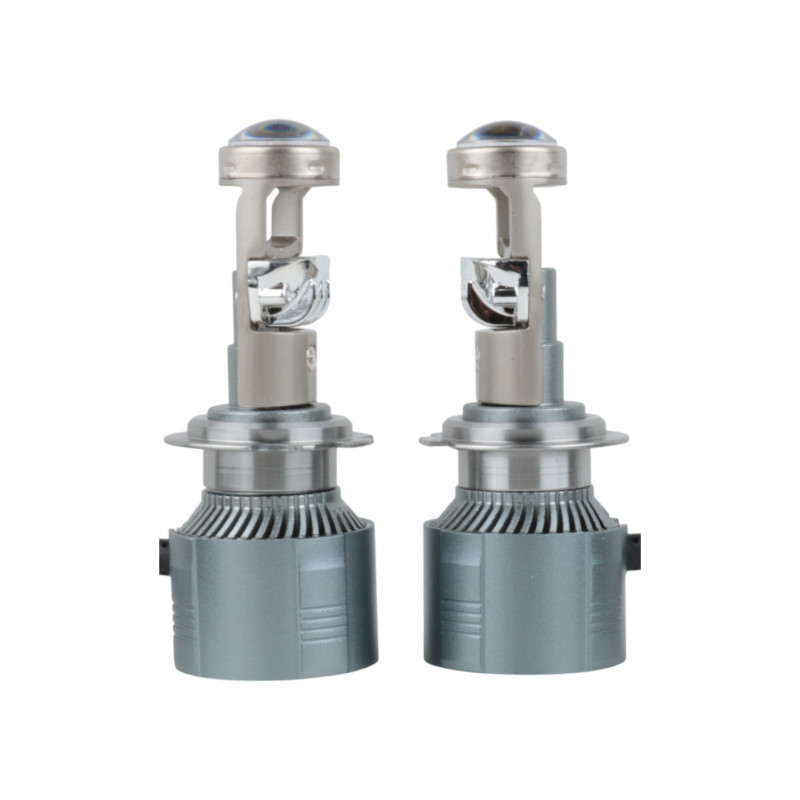 Світлодіодні LED лампи H7 EA Light X A80 5000K 6000Lm 12V-24V лінзовані міні бі-лед кулер (комплект 2 шт.)