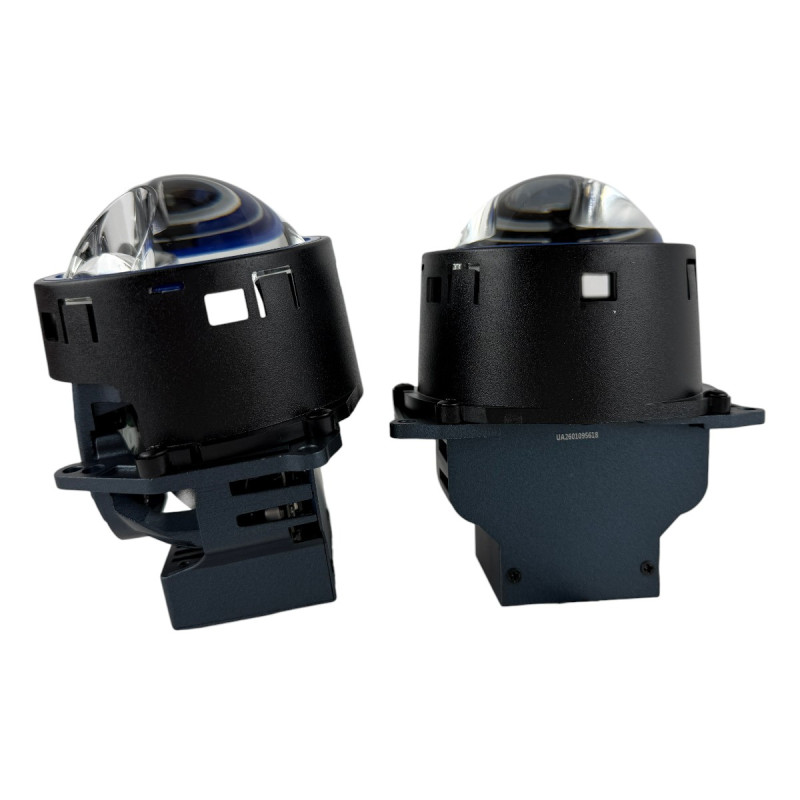 Bi-LED лінзи 3.0" X13 EA Light X 55/95W 6000K Blue Lens, подвійний рефлектор ближнє/далеке світло (2 шт.) (03633)