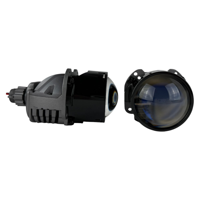 Bi-LED лінзи 2.5" X7 EA Light X 58/68W 6000K подвійний рефлектор ближнє/далеке світло (2 шт.) (03627)