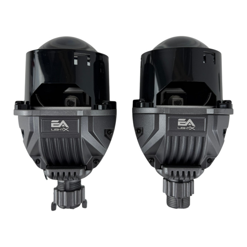 Bi-LED лінзи 2.5" X7 EA Light X 58/68W 6000K подвійний рефлектор ближнє/далеке світло (2 шт.) (03627)