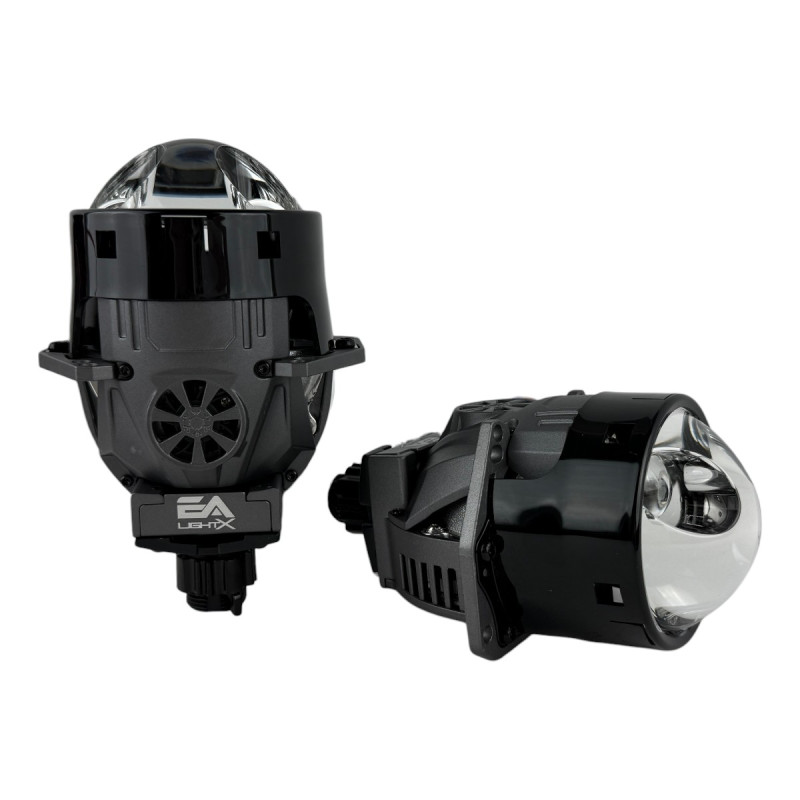 Bi-LED лінзи 3.0" X9 EA Light X 55/95W 6000K подвійний рефлектор ближнє/далеке світло (2 шт.) (03629)