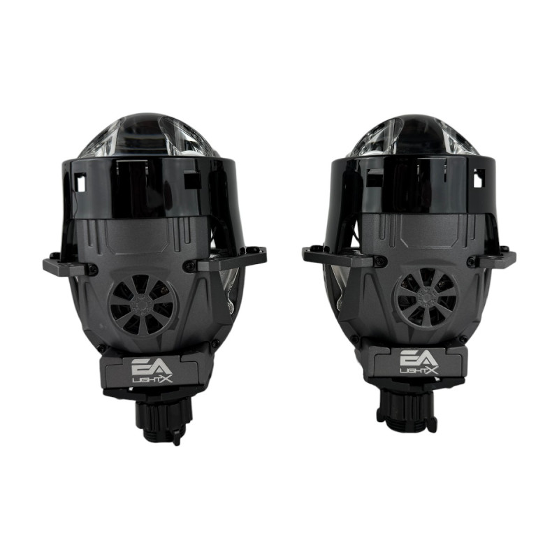 Bi-LED лінзи 3.0" X9 EA Light X 55/95W 6000K подвійний рефлектор ближнє/далеке світло (2 шт.) (03629)