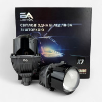 Bi-LED лінзи 2.5" X7 EA Light X 58/68W 6000K подвійний рефлектор ближнє/далеке світло (2 шт.) (03627)