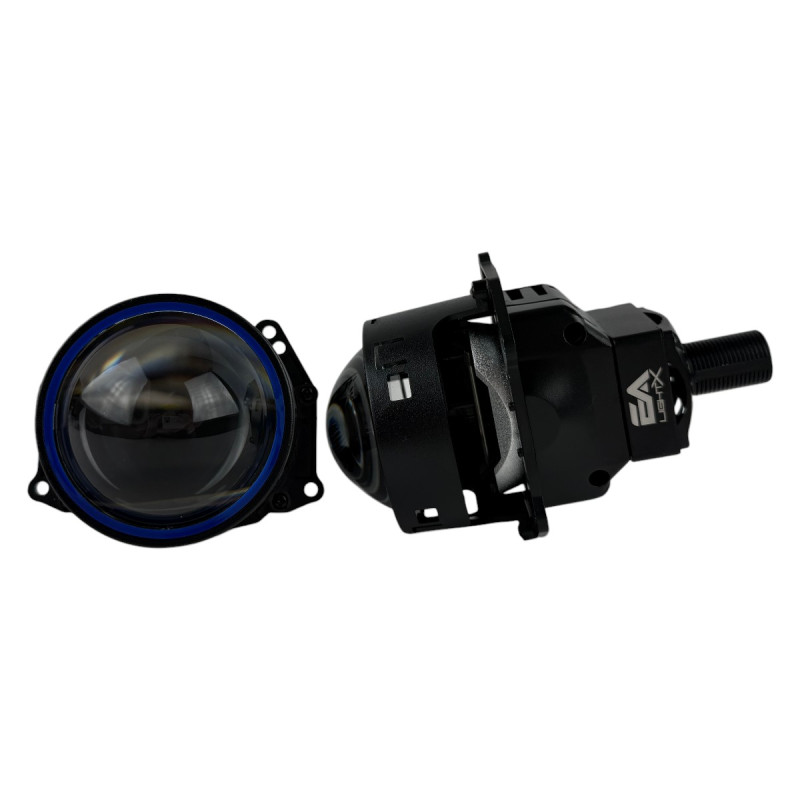Bi-LED лінзи 3.0" X11 Upgrade EA Light X 70/80W 6000K Blue Lens, подвійний рефлектор ближнє/далеке світло (2 шт.) (03631)