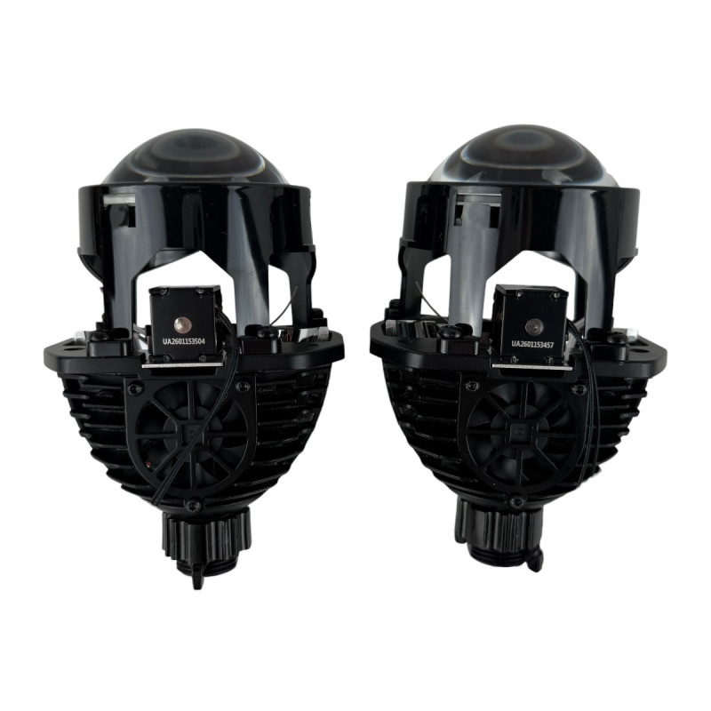 Bi-LED лінзи 2.5" X4 EA Light X 47/54W 6000K Blue Lens ближнє/далеке світло (2 шт.) (03624)