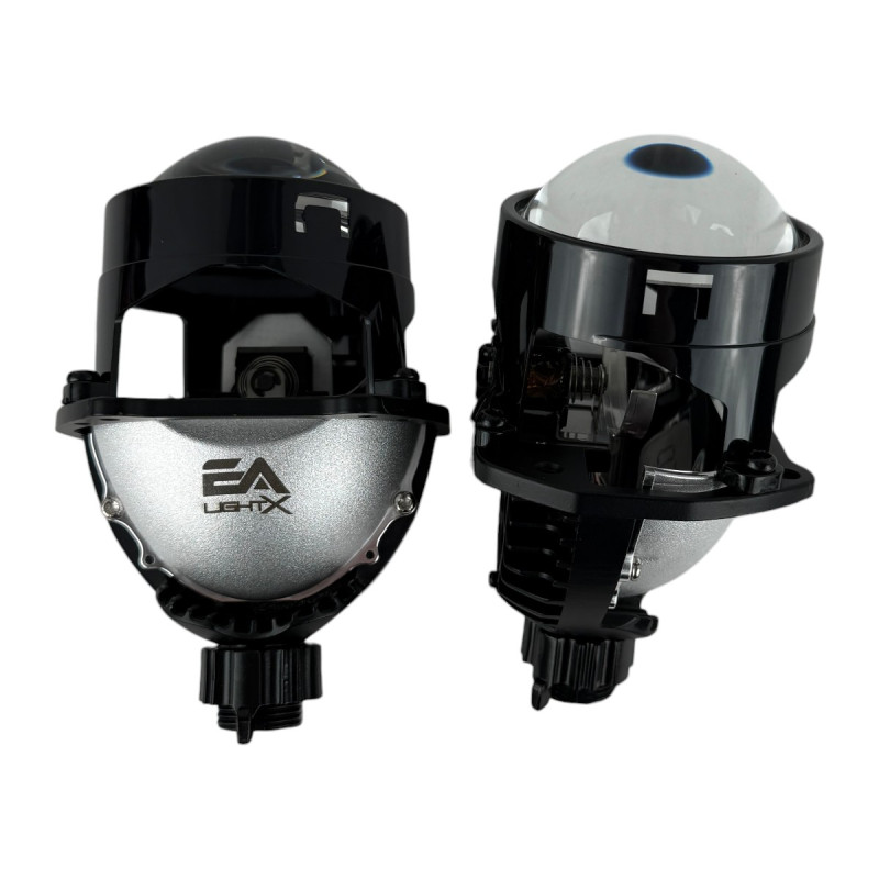 Bi-LED лінзи 2.5" X4 EA Light X 47/54W 6000K Blue Lens ближнє/далеке світло (2 шт.) (03624)