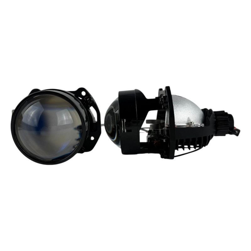 Bi-LED лінзи 2.5" X4 EA Light X 47/54W 6000K Blue Lens ближнє/далеке світло (2 шт.) (03624)