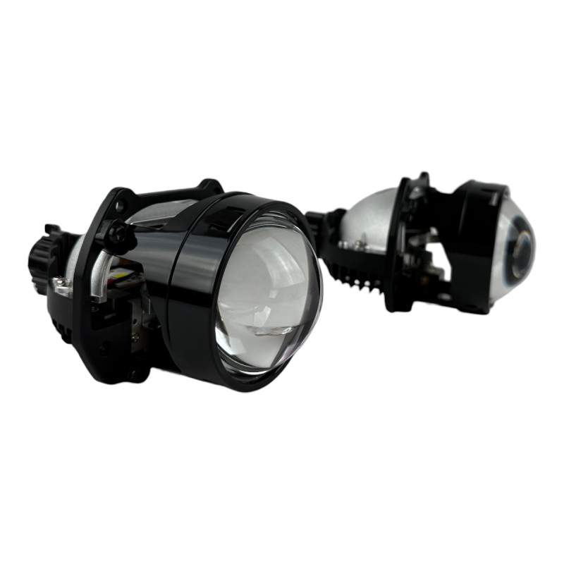 Bi-LED лінзи 2.5" X4 EA Light X 47/54W 6000K Blue Lens ближнє/далеке світло (2 шт.) (03624)