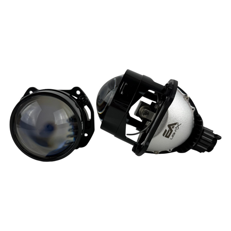 Bi-LED лінзи 2.5" X4 EA Light X 47/54W 6000K Blue Lens ближнє/далеке світло (2 шт.) (03624)