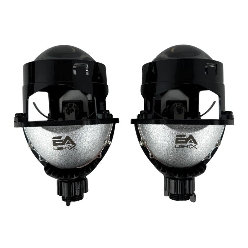 Bi-LED лінзи 2.5" X4 EA Light X 47/54W 6000K Blue Lens ближнє/далеке світло (2 шт.) (03624)