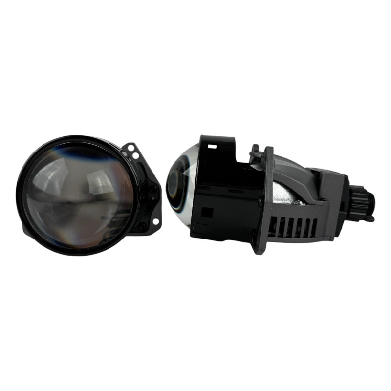 Bi-LED лінзи 3.0" X8 EA Light X 60/70W 6000K Blue Lens, подвійний рефлектор ближнє/далеке світло (2 шт.) (03628)