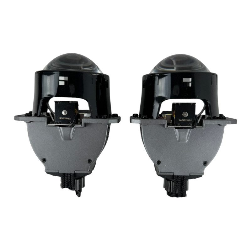 Bi-LED лінзи 3.0" X8 EA Light X 60/70W 6000K Blue Lens, подвійний рефлектор ближнє/далеке світло (2 шт.) (03628)