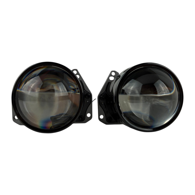 Bi-LED лінзи 3.0" X8 EA Light X 60/70W 6000K Blue Lens, подвійний рефлектор ближнє/далеке світло (2 шт.) (03628)