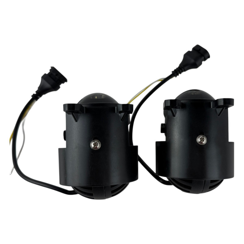 Bi-LED лінзи 2.5" FX-2 EA Light X 52/62W 6000K Blue Lens ближнє/далеке світло (2 шт.) (03635)