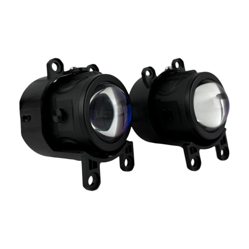 Bi-LED лінзи 2.5" FX-2 EA Light X 52/62W 6000K Blue Lens ближнє/далеке світло (2 шт.) (03635)