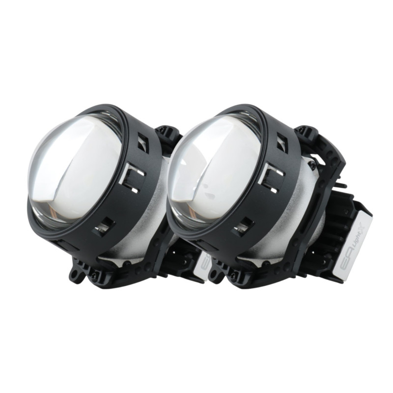 Комплект LED Bi-лінз EA Light X 3" H6 45/50W 5500K, ближній/далекий, ангельські очі