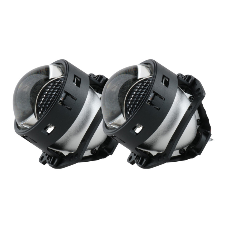 Комплект LED Bi-лінз EA Light X 3" H7 + DRL 40/45W 5500K, ближній/далекий, ангельські очі