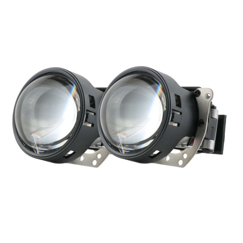 Комплект LED Bi-лінз EA Light X H5 3" 24V — 5700K, ближнє/далеке світло, покращене далеке