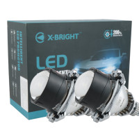 Bi-LED лінзи 2.5" X2 EA Light X 40/50W 5500K CSP ближнє/далеке світло (2 шт.) (03096)