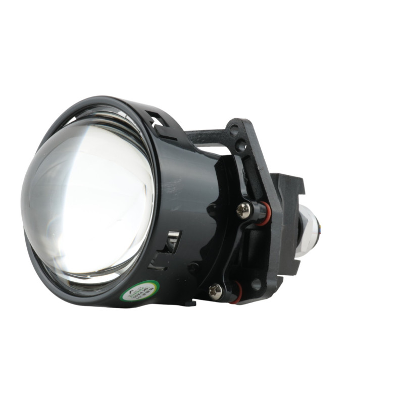 LED лінза 3" ZY-4 Bi-LED 52/60W 24V, 5700K, з ангельськими очима (комплект)