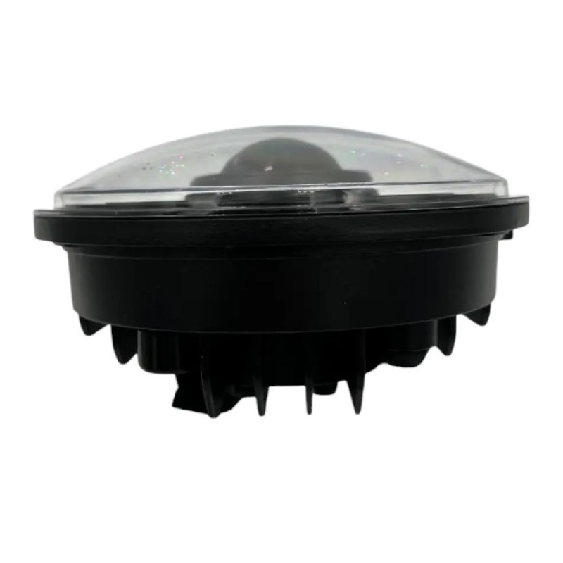 Світлодіодна Bi-LED фара Light X 5.75" для ВАЗ 2106, Нива, Jeep CJ (лінза, 60W, ДХВ/ангельські очі) (1 шт.)