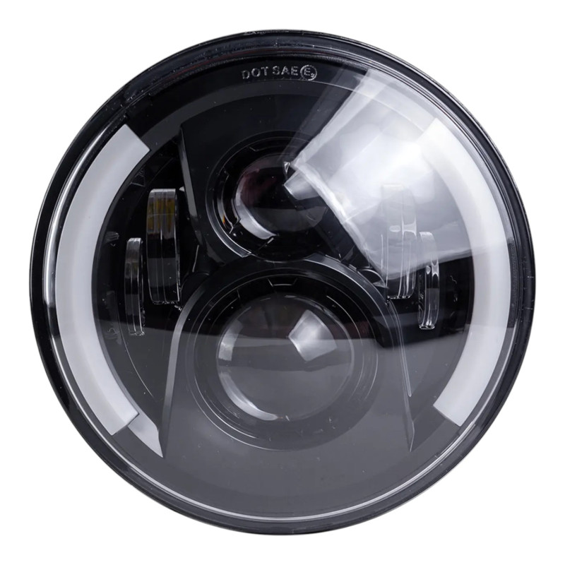 Кругла LED-фара 7 (Ø170×68) 6-лінзова для ВАЗ 2101-2107,Нива 2121-21213 УАЗ ГАЗ (03356)