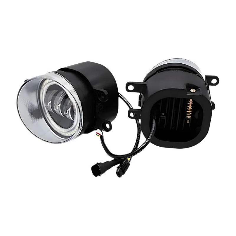 LED Протитуманні фари Toyota Camry / Corolla / RAV4 / Prado з ДХО (DRL) 30W Лінзовані ПТФ Light X комплект