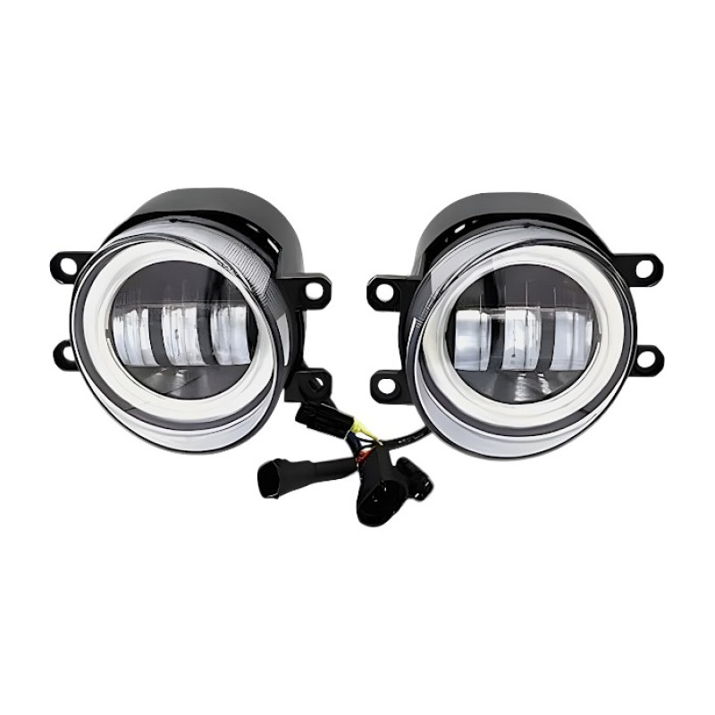 LED Протитуманні фари Toyota Camry / Corolla / RAV4 / Prado з ДХО (DRL) 30W Лінзовані ПТФ Light X комплект