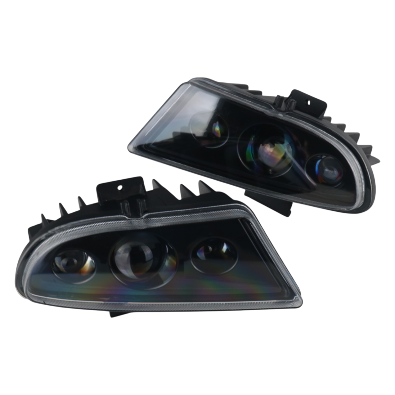 LED Протитуманні фари Hyundai Accent (Хюндай Акцент) 3 Лінзи 60W + ДХО (DRL) 8000Lm Світлодіодні ПТФ Light X компект