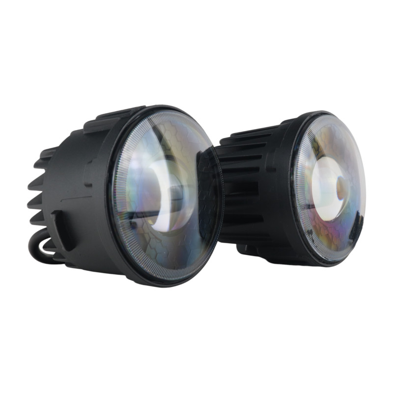 Лінзовані LED Протитуманні фари Nissan Qashqai / X-Trail / Juke / Note (Нісан) 64W 5500K ПТФ Light X комплект
