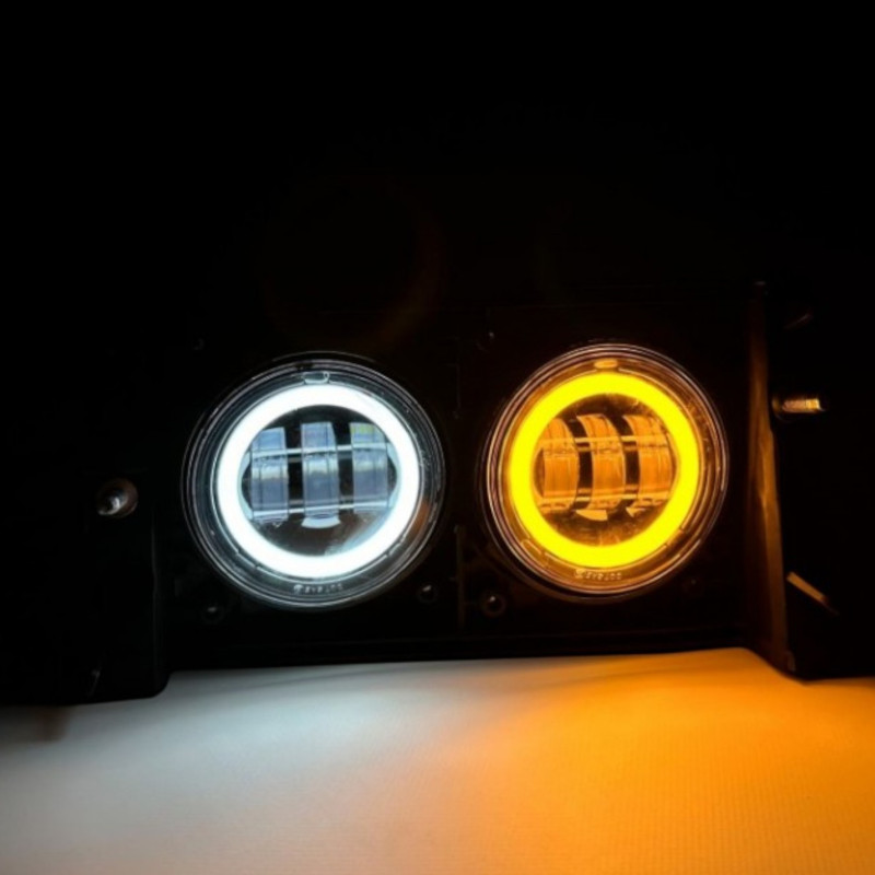 Противотуманные фары DAF 105 30W LED біло-жовте світло ближній промінь комплект 2 шт (03417)