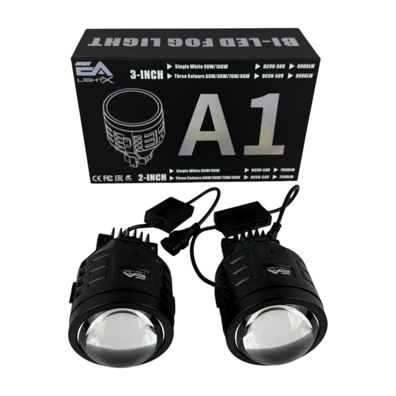 Світлодіодні протитуманні фари LED лінзи EA Light X A1 Hyundai Tucson 90W 12-24V білі (комплект 2 шт.)