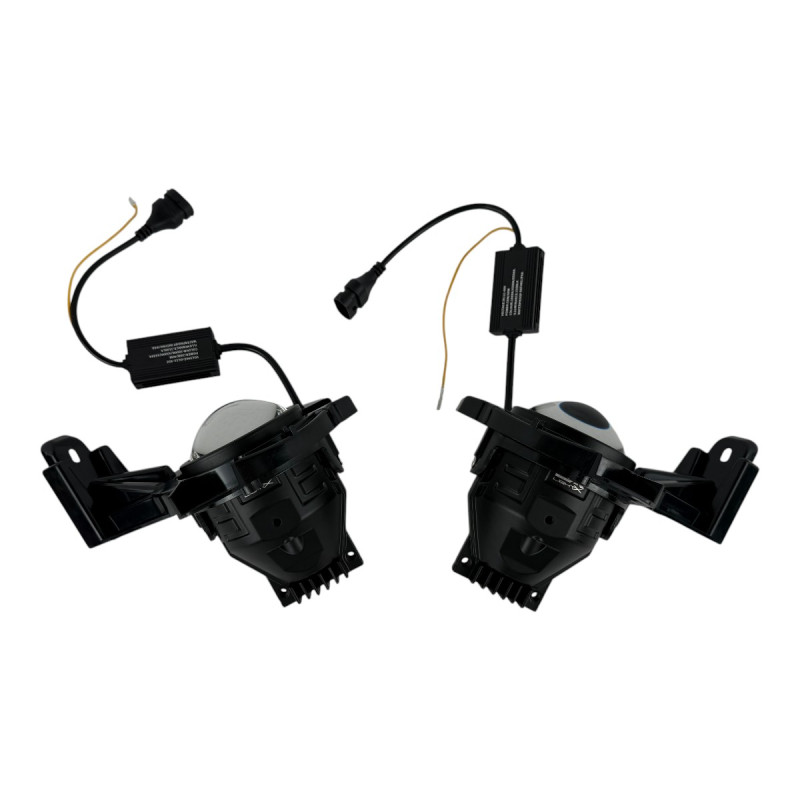 Світлодіодні протитуманні фари Bi-LED лінзи EA Light X A1 Nissan Juke 90W 12-24V двоколірні біло-жовті (комплект 2 шт.)