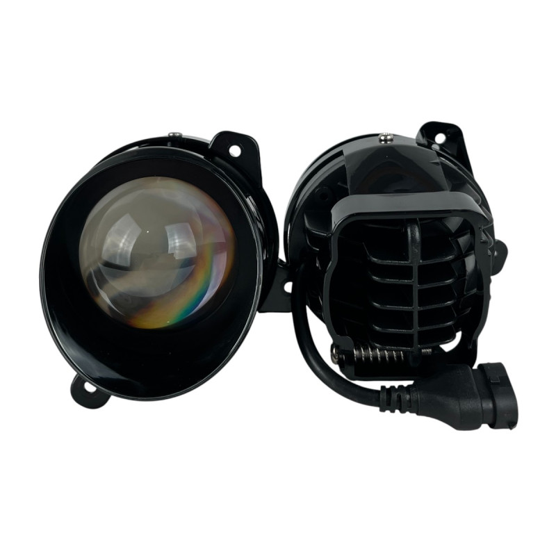 LED Протитуманні фари Lada Kalina 1 (1117-1119) / Chevrolet Niva 60W Лінзовані ПТФ Light X комплект