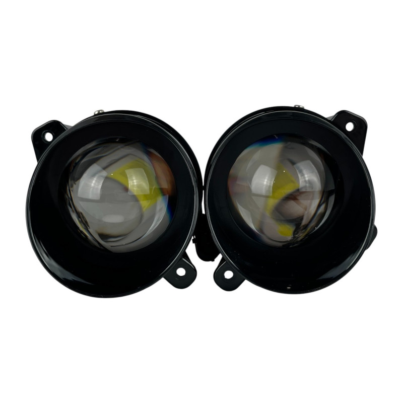 LED Протитуманні фари Lada Kalina 1 (1117-1119) / Chevrolet Niva 60W Лінзовані ПТФ Light X комплект