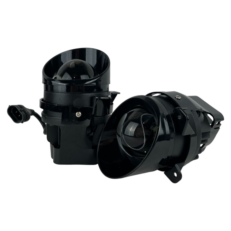 LED Протитуманні фари Lada Kalina 1 (1117-1119) / Chevrolet Niva 60W Лінзовані ПТФ Light X комплект