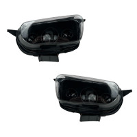 LED Протитуманні фари VW T4 Transporter / Caravelle (Т4) 3 Лінзи 60W + ДХО (DRL) Світлодіодні ПТФ Light X комплект