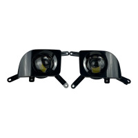 LED Протитуманні фари Chevrolet Lacetti (Лачетті Седан / Універсал) 100W Лінзовані ПТФ 5000K Light X комплект