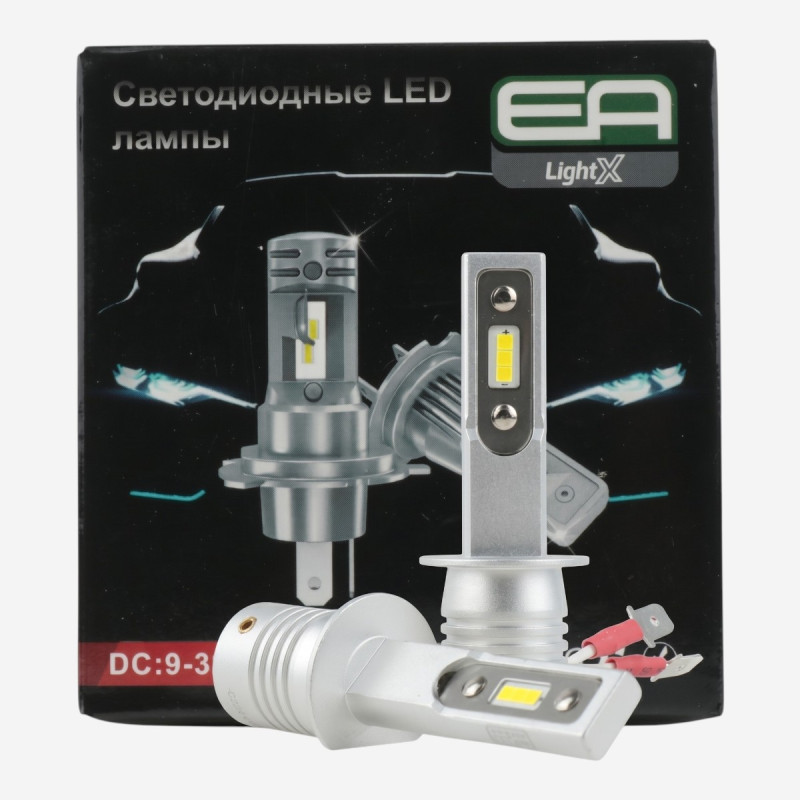 LED лампи H1 EA Light X E1 3600Lm 5000K COB 12/24V для авто головне світло / ПТФ (2 шт.)