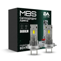LED лампи H7 EA Light X M8S 8000Lm 6000K 12V для авто головне світло (2 шт.)